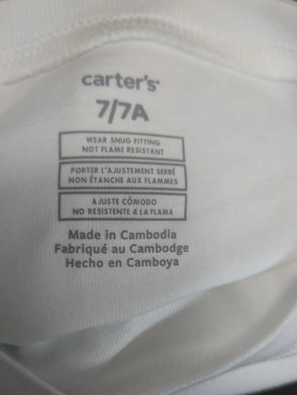 Carter's Boys Short Pajama Sets - Size 7 & FREE Extra PJs - Size 8